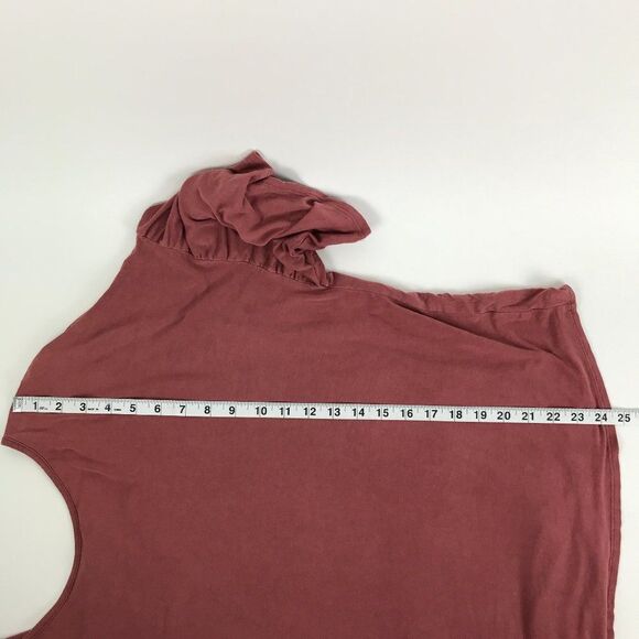 Easel Ruffle Sleeve Open Tie-Back Top Women's Size Small Pink Scoop Neck - Picture 6 of 10